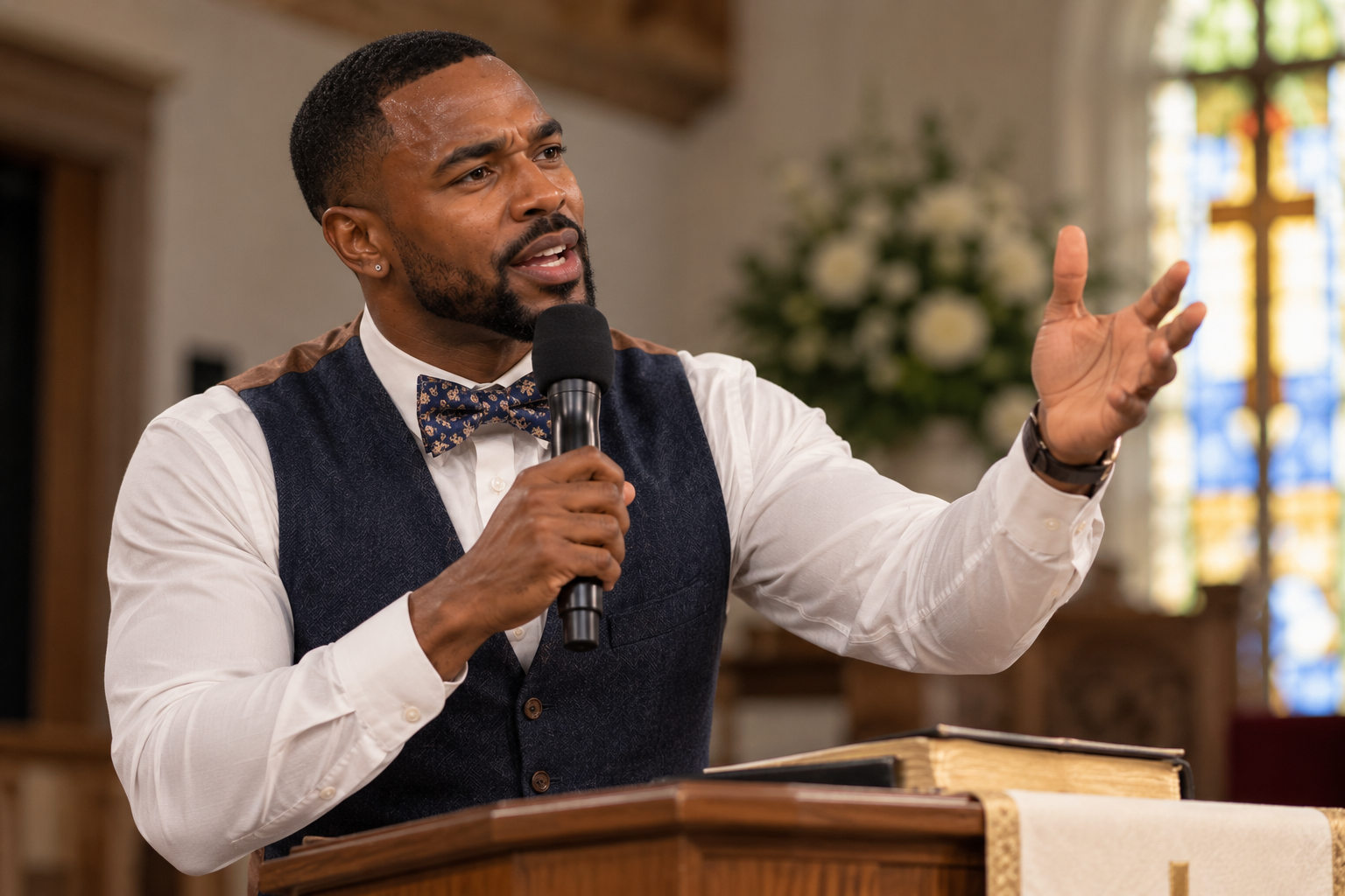 Joseph Young preaching